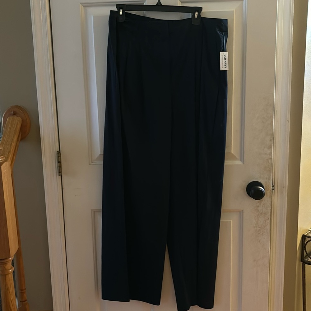 Brand new old navy extra high rise navy khaki size 16
